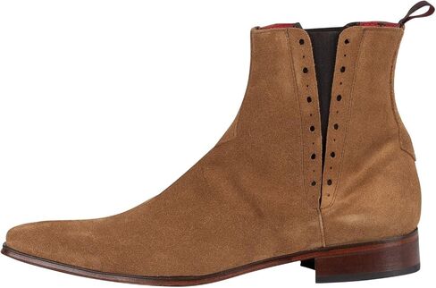 Jeffery West Men's Suede Chelsea Boots, Brown in Saudi Arabia
