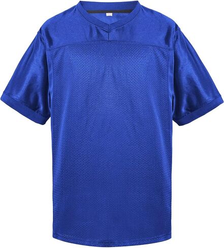 Mens Blank Football Jersey Custom Plain Hip Hop Hipster Tshirts Soccer Sports Active Tee in Saudi Arabia