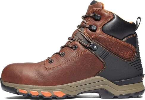 Timberland PRO Men's Hypercharge 6 Inch Composite Safety Toe Waterproof Industrial Work Boot, Brown Full Grain Leather/Brown, 8.5 in Saudi Arabia