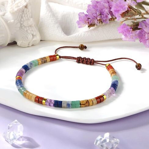 JoycuFF Gifts for Women Inspirational Gifts for Teen Healing Natural Stone Bracelets for Women Friends Sister in Saudi Arabia