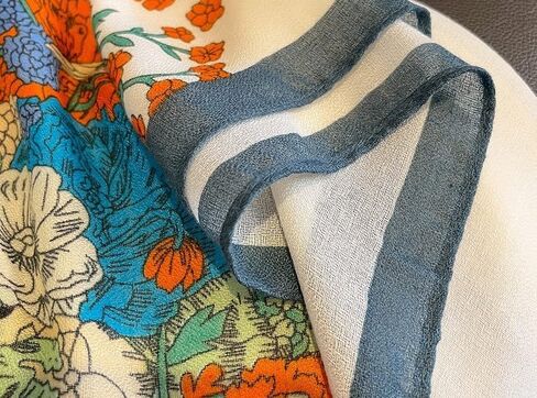 DOFOTWN Summer Scarf for Women Lightweight Floral Printed Scarf Fashion Cotton WrapScarf Beach shawl in Kuwait