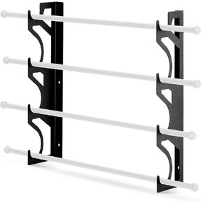 4 Roll Vinyl Roll Holder Metal Vinyl Holder Wall Mount Adjustable Storage Rack for Car Wrap Material Transfer Paper Tape Wallpaper Garage Workshop, Rollers Not Included