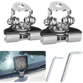 حزمة 2 LED LED Base Base Bracket ، إكسسوارات إصلاح السيارة المساعقة ، بدائل السيارات العالمية ، لمعظم السيارات والشاحنات والشاحنات (أسود)