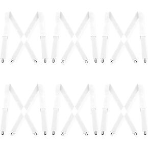 Suspenders for Men and Women - 1.4" Adjustable X-Back With Clips for Work and Jeans