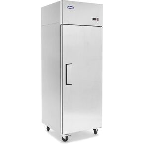 Commercial Refrigerator Freezer,ATOSA MBF8001 Single 1-Door Top Mount Stainless Steel Reach In Commercial Refrigerators Freezer For Restaurant Kitchen 22.6 cu.ft -10℉—0℉ in Kuwait