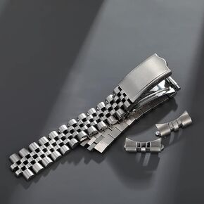 curved end 18mm 19mm 20mm jubilee with vintage clasp stainless steel watch strap band fit for rlx skx watch