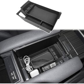 Center Console Organizer Compatible with Toyota Sienna 2021 2022 2023 2024 Interior Accessories, Armrest Insert Storage Box Coin Container with Non-Slip Mat