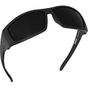 TOROE Eyewear Super Dark Polarized Black Sunglasses Casual Blacked Out Category 4 Tinted Lenses in Saudi Arabia