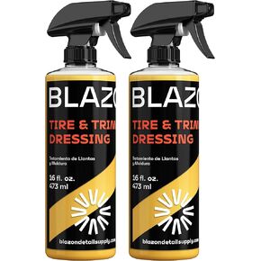 Tire & Trim Dressing Spray– Extreme High Shine Wet Look for Tires & Trim– Long-Lasting Glossy Finish, No-Sling, UV Protection to Prevent Fading, Minimal Cure Time, Easy to Apply- 16 Fl Oz