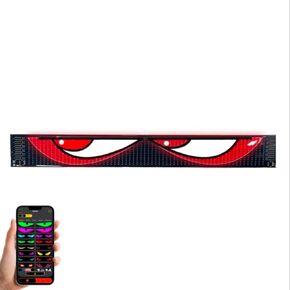 Devil Eyes led Lights for Car, 23x5 Inches Flexible led Display, Customizable Text Patterns, Bluetooth App Control, 1 Piece, Made for Businesses, Windshield & Rear Window