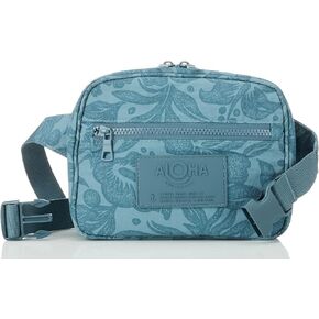 ALOHA Collection Keep It Light Nylon Hip Pack - Lightweight, Water-Resistant, Hands-Free with Secure Zipper Pockets for Travel, Hiking, and Everyday Use