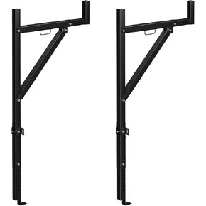 Truck Rack,19-34inch Extendable Truck Ladder Rack,Ladder Rack for Trailer,44.5"-49.5" Adjustable Height,250 lbs Capacity,Ladder Stand,for Kayak, Surfboard, Construction Wood, Ladder