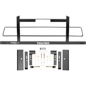 RealTruck Backrack Hardware Kit for use w/Low-Profile Tonneau, Black, No Drill | 40120 | Fits 2007-2018 Chevrolet/GMC Silverado/Sierra 1500; 2007-2019 Chevrolet/GMC Silverado/Sierra 2500/3500 HD