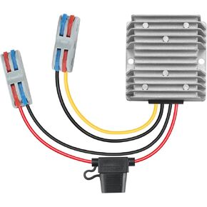 DC 30-90V to 24V 20a 480W SPENTER DOWN CONTERTER ، DC 36V 48V 60V 84V إلى 24V Buck Controlter Voltage Conversion Conversion IP67 مع FUSE for Golf Cart ، Pane Solar Pane