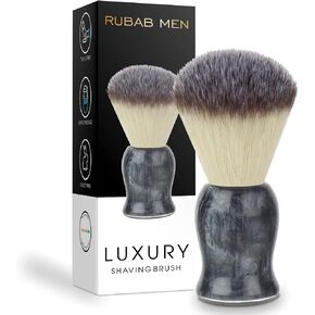 RUBAB MEN Shaving Brush for Men |Panther Edition| Super Soft Cruelty Free Bristles & Premium Ergonomic Handle For A Perfect Start To Your Day in Saudi Arabia