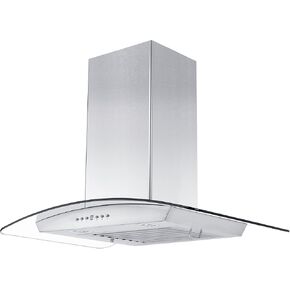 ZLINE 30" Convertible Vent Wall Mount Range Hood in Stainless Steel & Glass with Crown Molding (KZCRN-30) in Kuwait