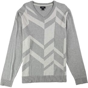 Alfani Mens Broken Chevron Pullover Sweater, Red, Large in Kuwait