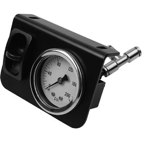 Single Air Gauge Control Kit with Paddle Switch Fit for Seat Lift Valve Paddle Type Push to Snap Tab ON Off ON Compressor Accessory, ABS Pneumatic Switch