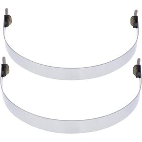 United Pacific 8 1/4-in Stainless Air Tank Straps, Model 21340