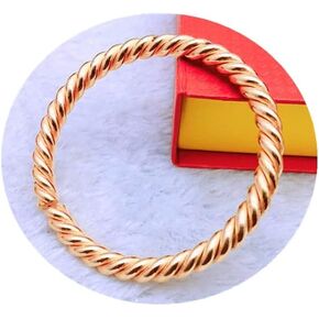 LIU JUN Copper Tensor Bracelet For Women, Pure Copper Tensor Ring Bracelet Solid Twisted Handmade Bangle For Women Men Health Jewelry Gifts