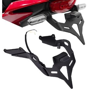 Motorcycle License Plate Bracket Fender Eliminator Tail Tidy with Honda CBR650R CB650R CB 650R CBR 650R 2021 2022 2023, with LED License Plate Light, Compatible with Stock Original turn signal
