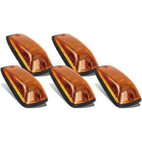 Machswon 5x 264159 am 5-5050-SMD T10 194 Amber LED Marker Marker Lights + Wiring Pack متوافق مع C1500 C2500 C3500 K1500 K2500 K3500 1988-2002 شاحنة بيك آب
