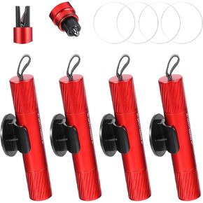 4 Pack Car Window Breaker and Seatbelt Cutter,Auto Rescue Tool