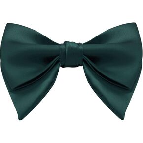 Oversized Bow Ties for Men Solid Color Pre-Tied Adjustable Bow Tie for Wedding Tuxedo Party Graduation