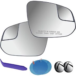 EAP Pair of Passenger & Driver Side Mirror Glasses Compatible with Toyota RAV4 2013-2025, 4runner 2014-2024, Tacoma 2016-2025, Heated with Spotter 879310R200 8793142D40 8793142D50 879310R210 TO1325174