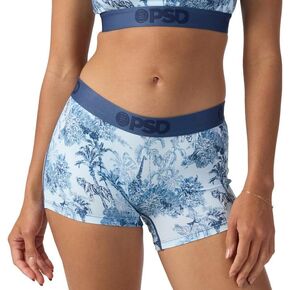 PSD Women's Fine China Underwear for Women - Soft and Breathable Fabric Boyshort - Cotton Boy Shorts for Women