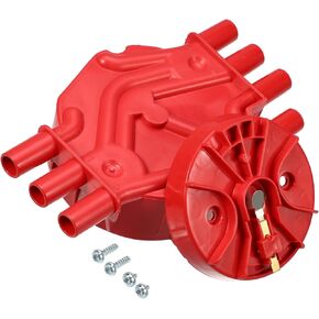 Car Ignition Distributor Cap and Rotor Kit for Chevrolet Blazer for GMC Savana 2500 Safari 4.3L 1996-2005 No.10452458/1104050 Replacement Durable Material