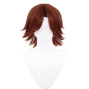 Short Brown Game Cosplay Wig for Women and Men Parties and Halloween