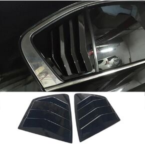 XITER 2PCS ABS Carbon Fibre Racing Style ABS Rear Side Window Louvers Air Vent Scoop Shades Cover Blinds for Honda 7th Accord 2003-2007,Black