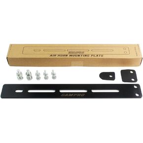 Air Horn Install Mounting Plate for Fixed Single Trumpet Air Horn Mounted on Motorcycle Car Boats Truck Black