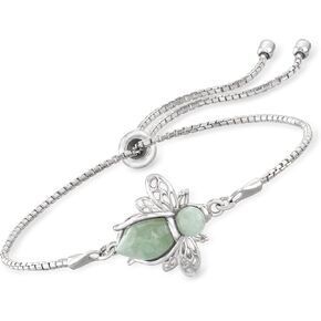 Ross-Simons Gemstone Bumblebee Bolo Bracelet in Sterling Silver