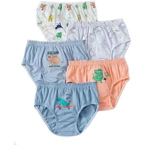 Prettyboy Litter Boy/Girls Cotton Underwear 3-6 Years(5 Pair) Orange