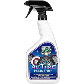 Turtle Wax X Mister Cartoon 54250 All Tire Clean and Prep, Cleans and Rejuvenates, Fast-Acting Formula, Jet Black Appearance, Brightens White Walls, Perfect for Cars, Trucks and Motorcycles, 32 oz.