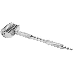 Brrnoo Stainless Steel Point Roller Pen, Ergonomic Design, Painless Acupuncture Tool, Multi Purpose Pain Relief, Facial and Body Massage, for Auricular Point