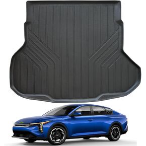 Trunk Mat for 2025 KIA K4 TPE All Weather Protection Car Cargo Liners Accessories-Black