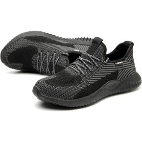 Safety Work Shoes for Women Indestructible Steel Toe Sneakers Fashion Breathable Lightweight Shoe Puncture Proof Shoes