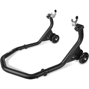 Motorcycle Rear Wheel Stand,Black Colour,500lbs Capacity,With U&L Shaped Support,Φ1.5″Tube.Lift And Install For Motorcycles,Yamaha,Suzuki,Kawasaki,Ducati,Honda,Bmw,etc