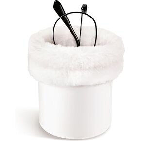 Plush Lined Eyeglasses Holder Stand Protective Sunglass Organizer Anti-Scratch Glasses Holder for Nightstand, Table, Desk, Office