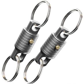 Secbolt Titanium Quick Release Keychain Heavy-Duty Detachable Clip, Anti-Lost EDC Key Holder Ring for Men Women
