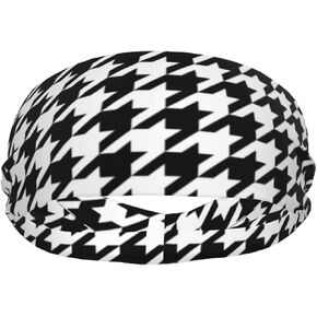 Classic Pattern Sports Sweatband Headband for Women Men - Moisture-Wicking Bandana Non-Slip Head Bands for Running Yoga Workout Fitness and Gym