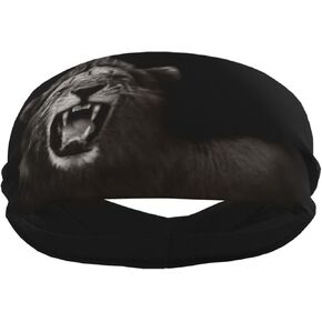 Lion Sweatbands Cool Headbands for Women Men for Sport Running Cycling Hiking Mens Sweatband Men Head Bands