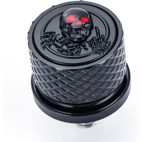 Rear Fender Seat Bolt Screw 1/4"-20 Thread for Harley Touring Softail Dyna Electra Glide Street Glide 1996-2023 (Black 3D Skull)