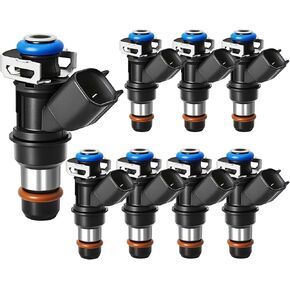 Fuel Injectors for Chevy:Express/Tahoe/Silverado 2500 1500 3500, For Cadillac: Escalade, V8 4.8L/5.3L/6.0L/6.2L 2005-2009, Fit For GMC: Sierra/Yukon (XL)/Savana 12580681 （8 Pcs）