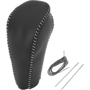 Gear Shift Knob Cover for Chevrolet Cruze 2011-2015 Anti-Slip Stick Shifting Handle Protector Faux Leather 1 Pc Black Grey