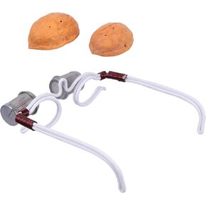 Healifty Eye Fatigue Tool Eye Walnut Shell Moxa Holder Burner Glasses Eye Frame Massage for Eye Fatigue Beauty Wrinkle Moxa Walnut
