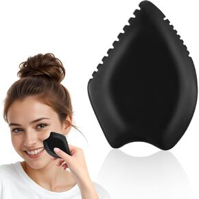 Gua Sha Facial Tool, Bian Stone Facial Massage Tools Body Gua Sha Stone Set Natural Gua-Sha Tools with Drawstring Velvet Bag for Face Body Skin Care Face Sculpting